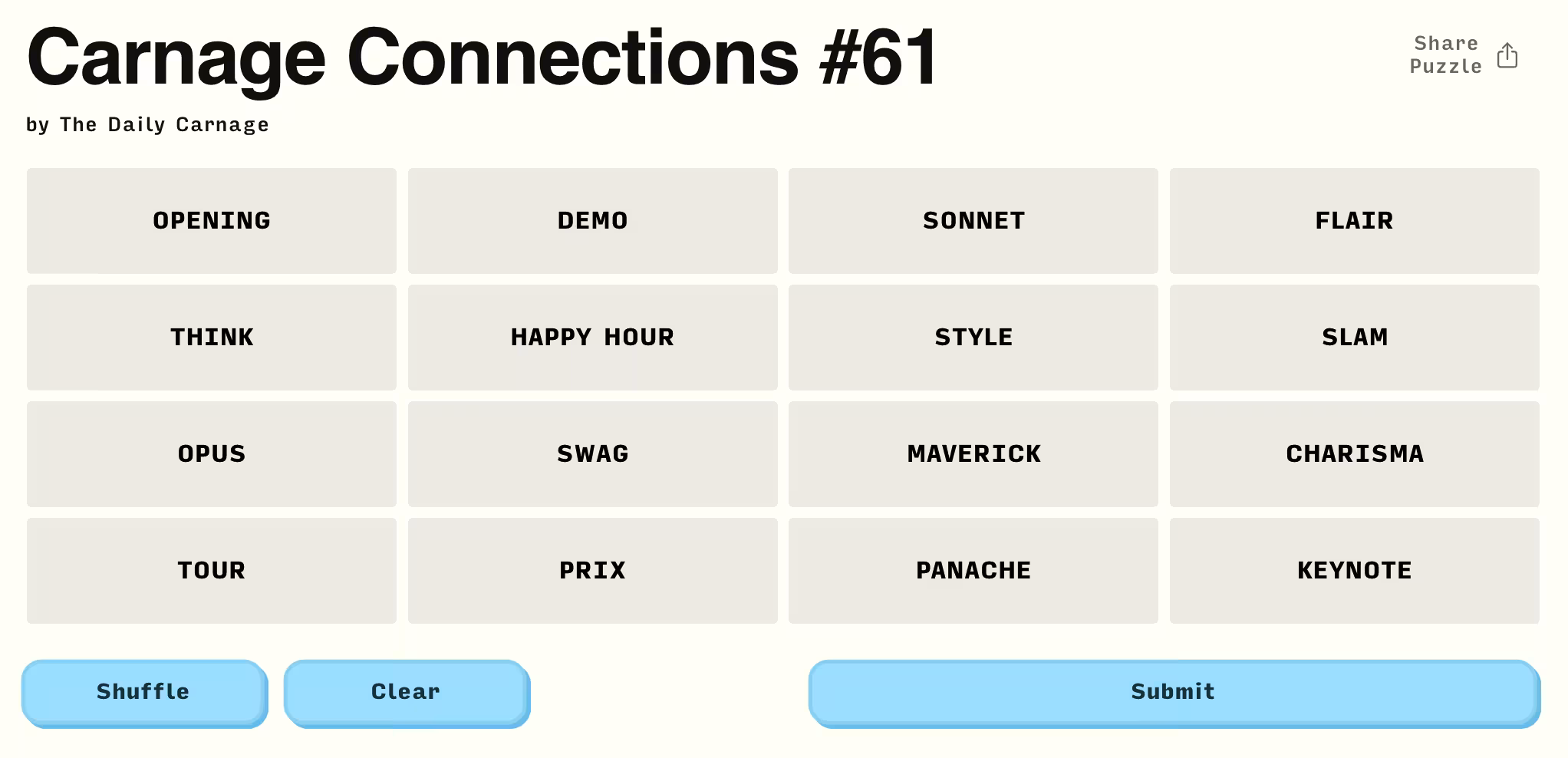 Carnage Connections #61
