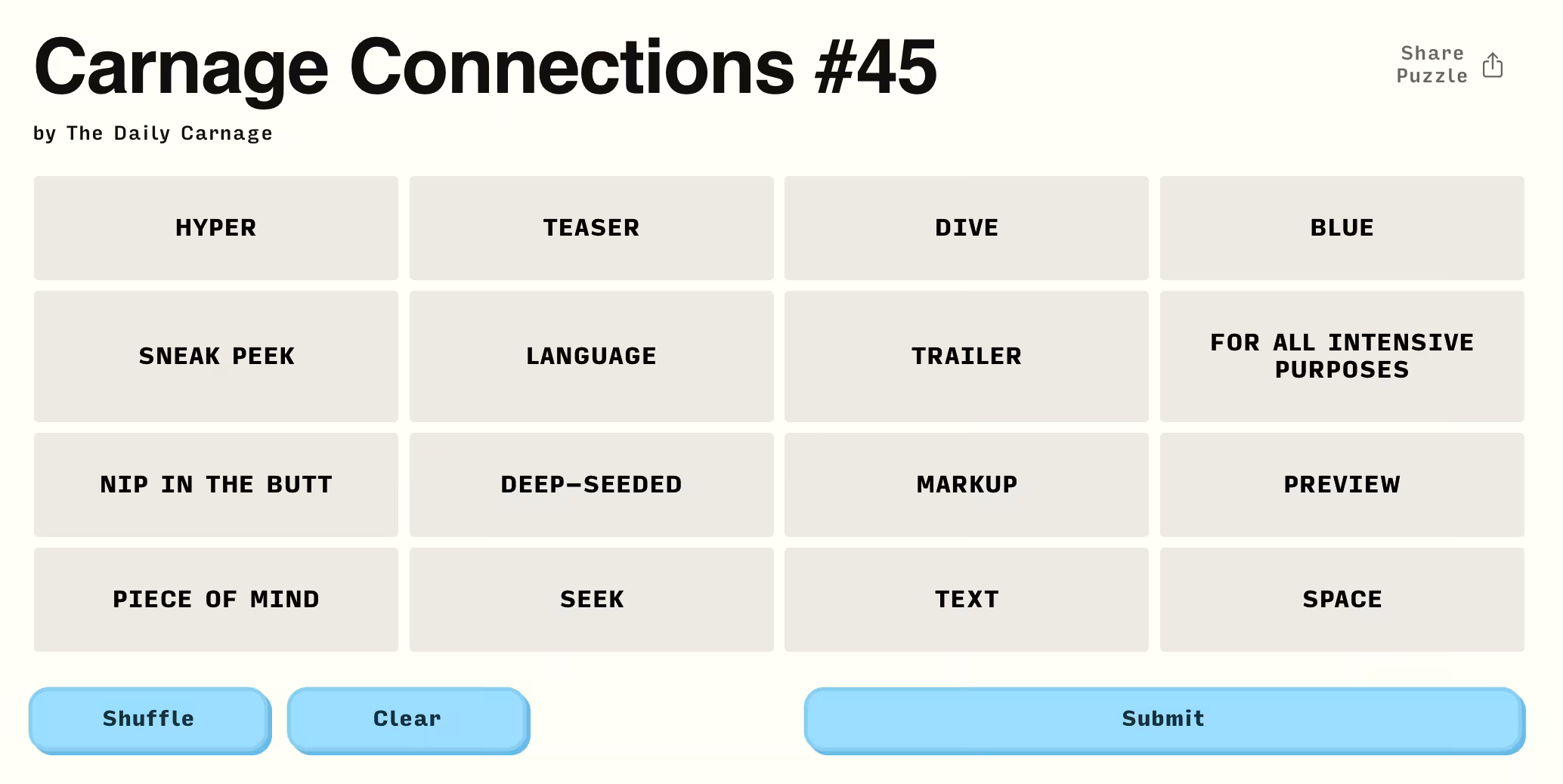 Carnage Connections #45
