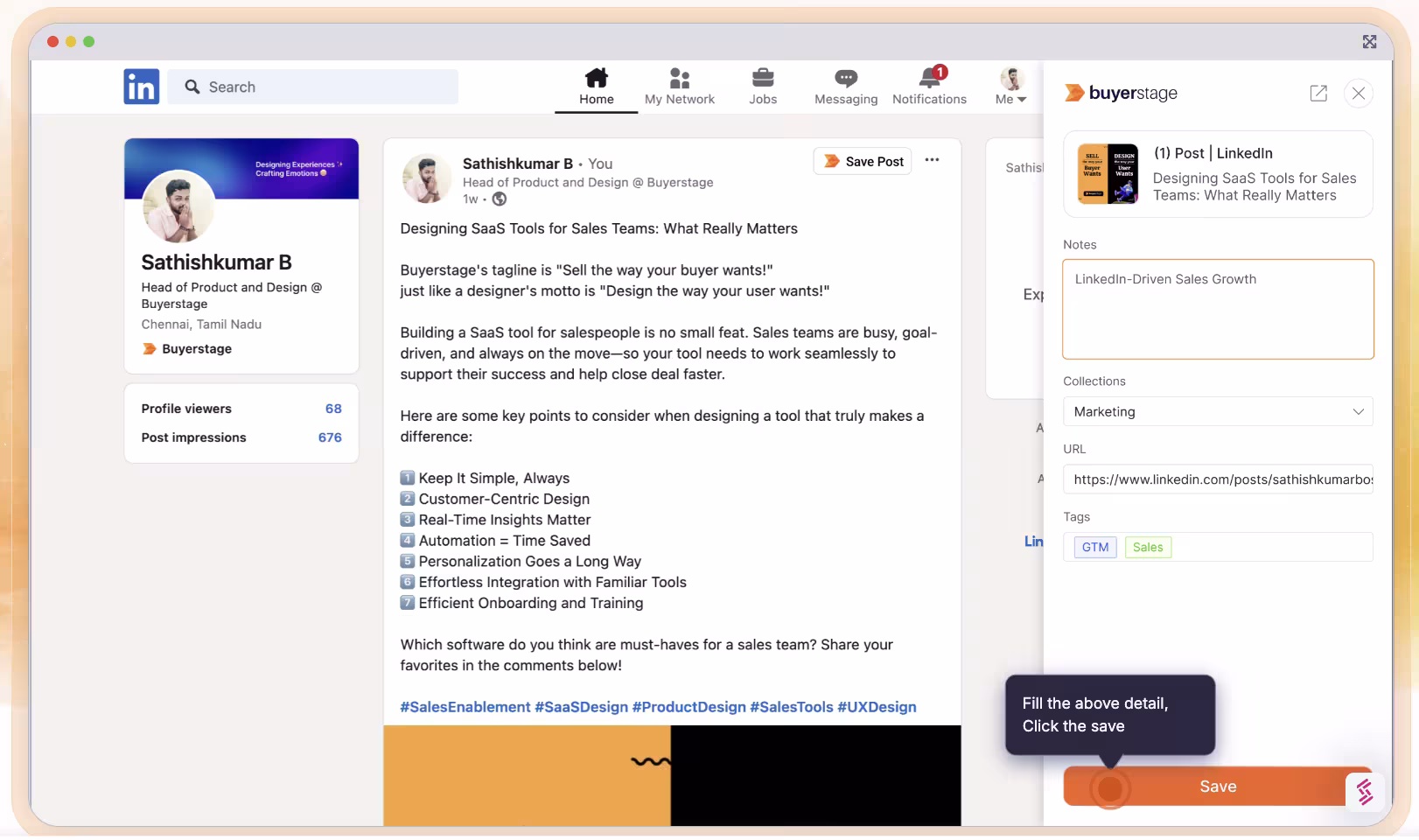 LinkedIn Saved Posts Manager