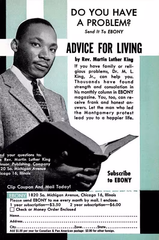 Ebony Magazine, 1958
