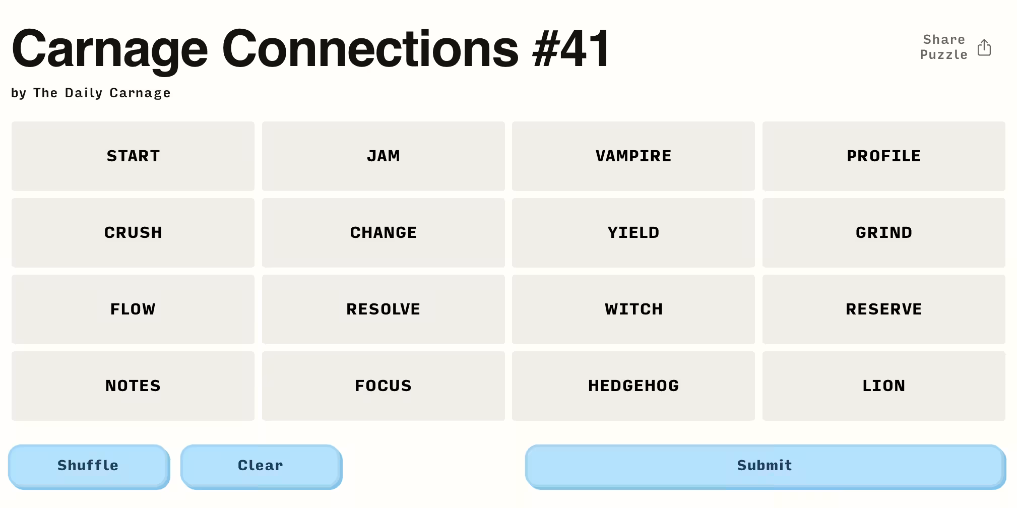 Carnage Connections #41