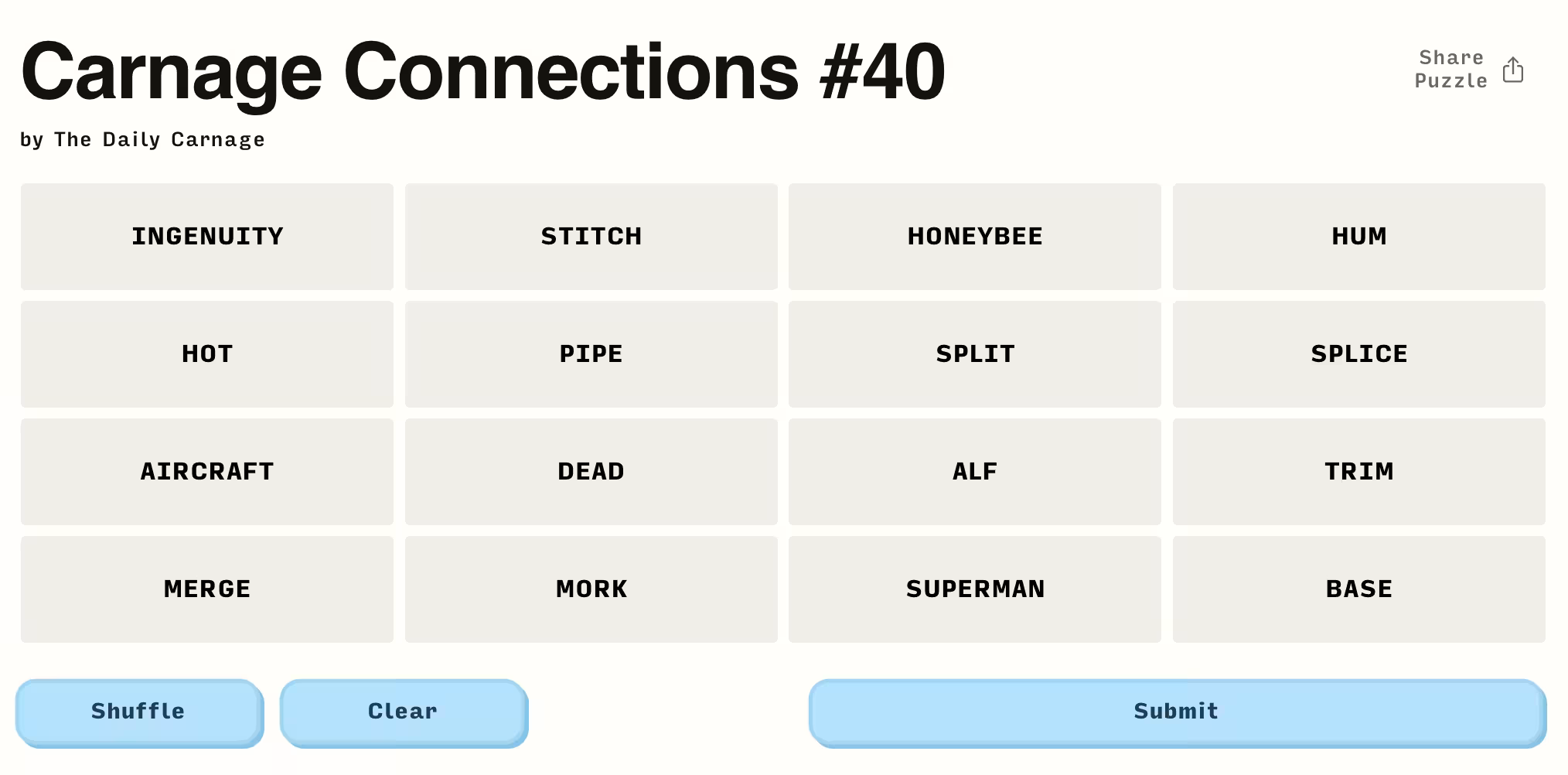 Carnage Connections #40