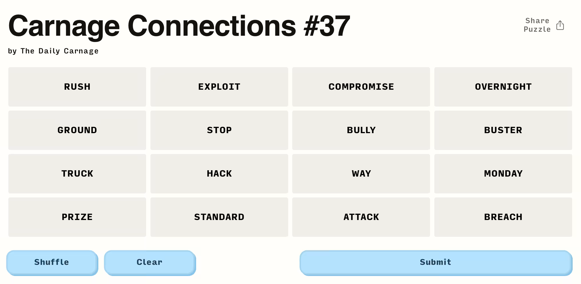 Carnage Connections #37