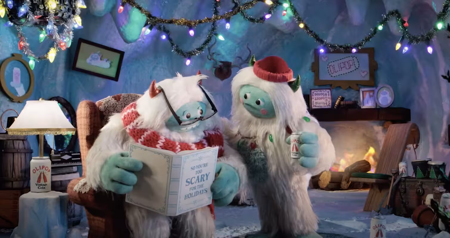 Olipop Holiday Ad 2024