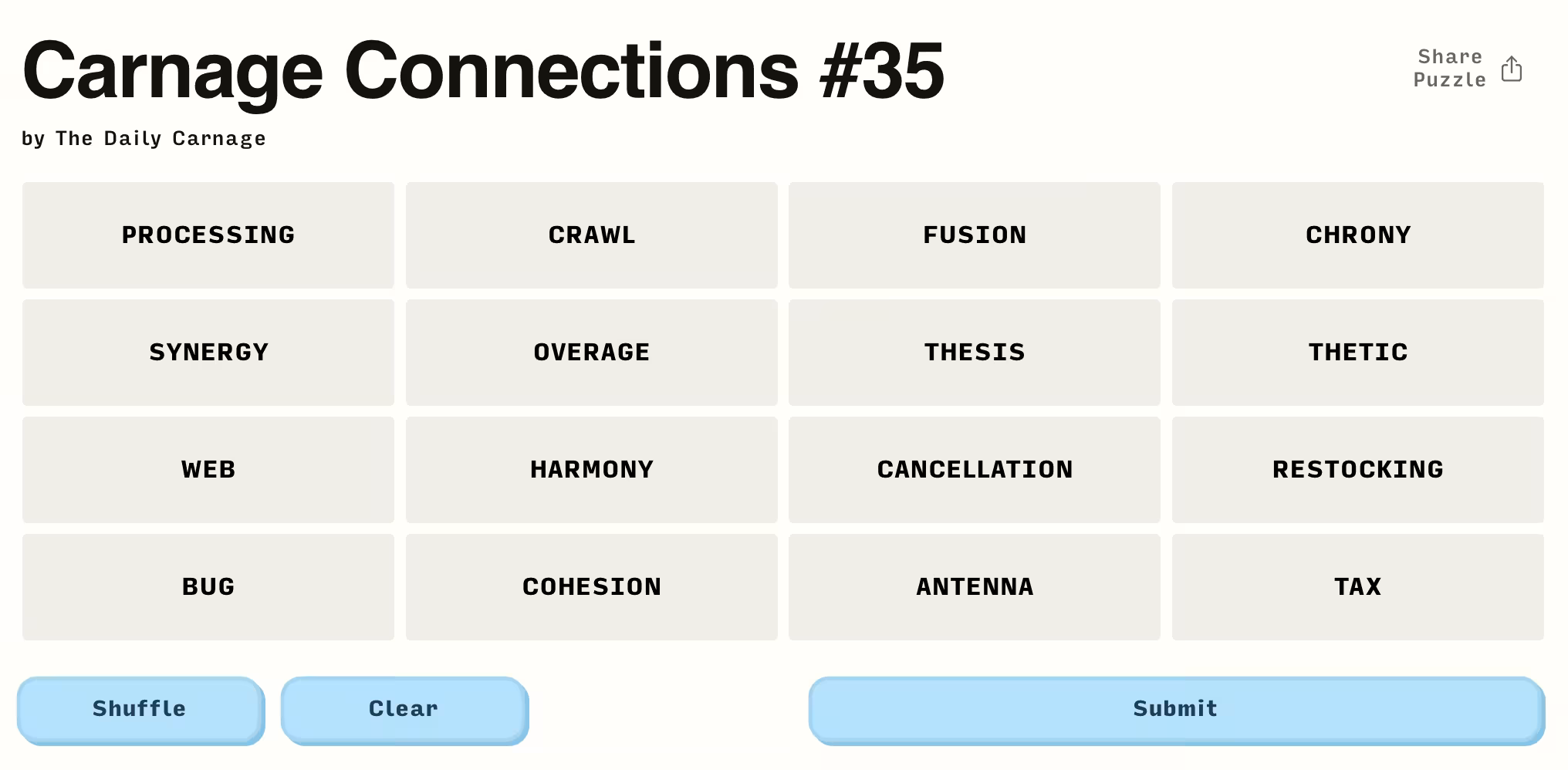 Carnage Connections #35
