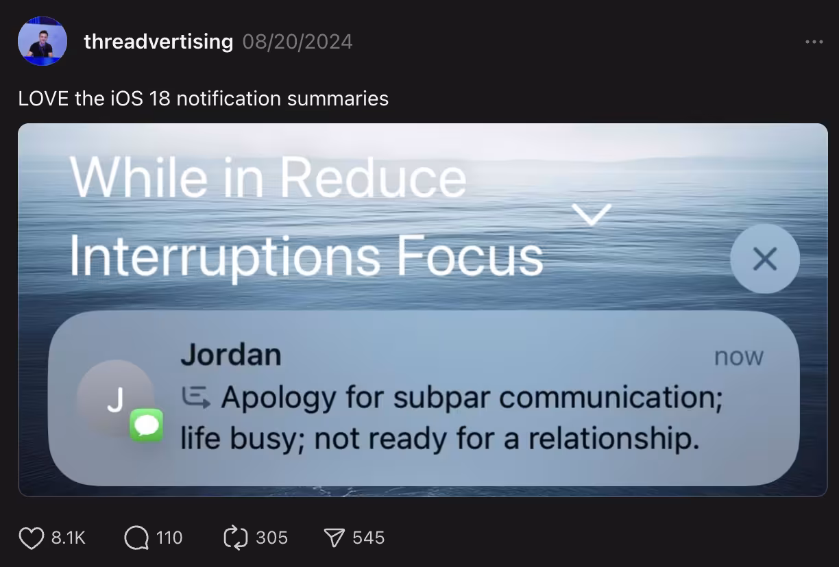 AI Notification Summary