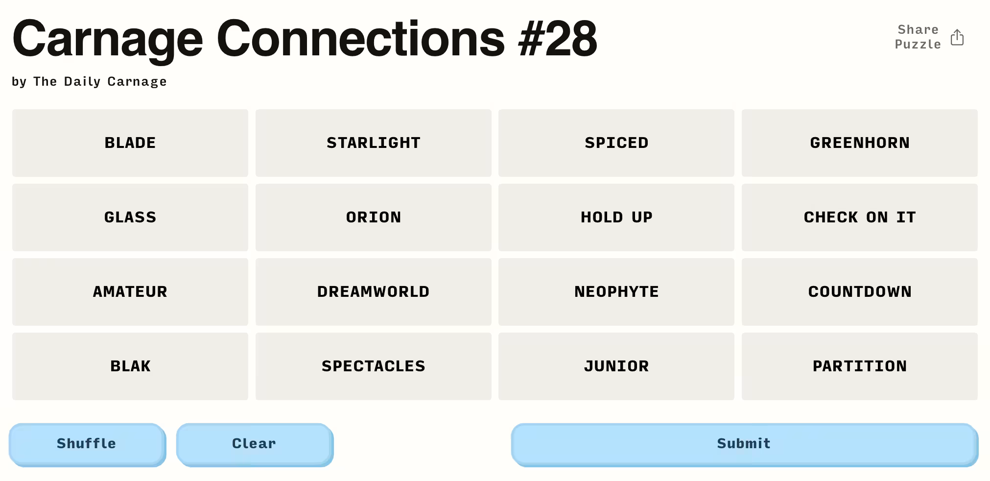 Carnage Connections #28