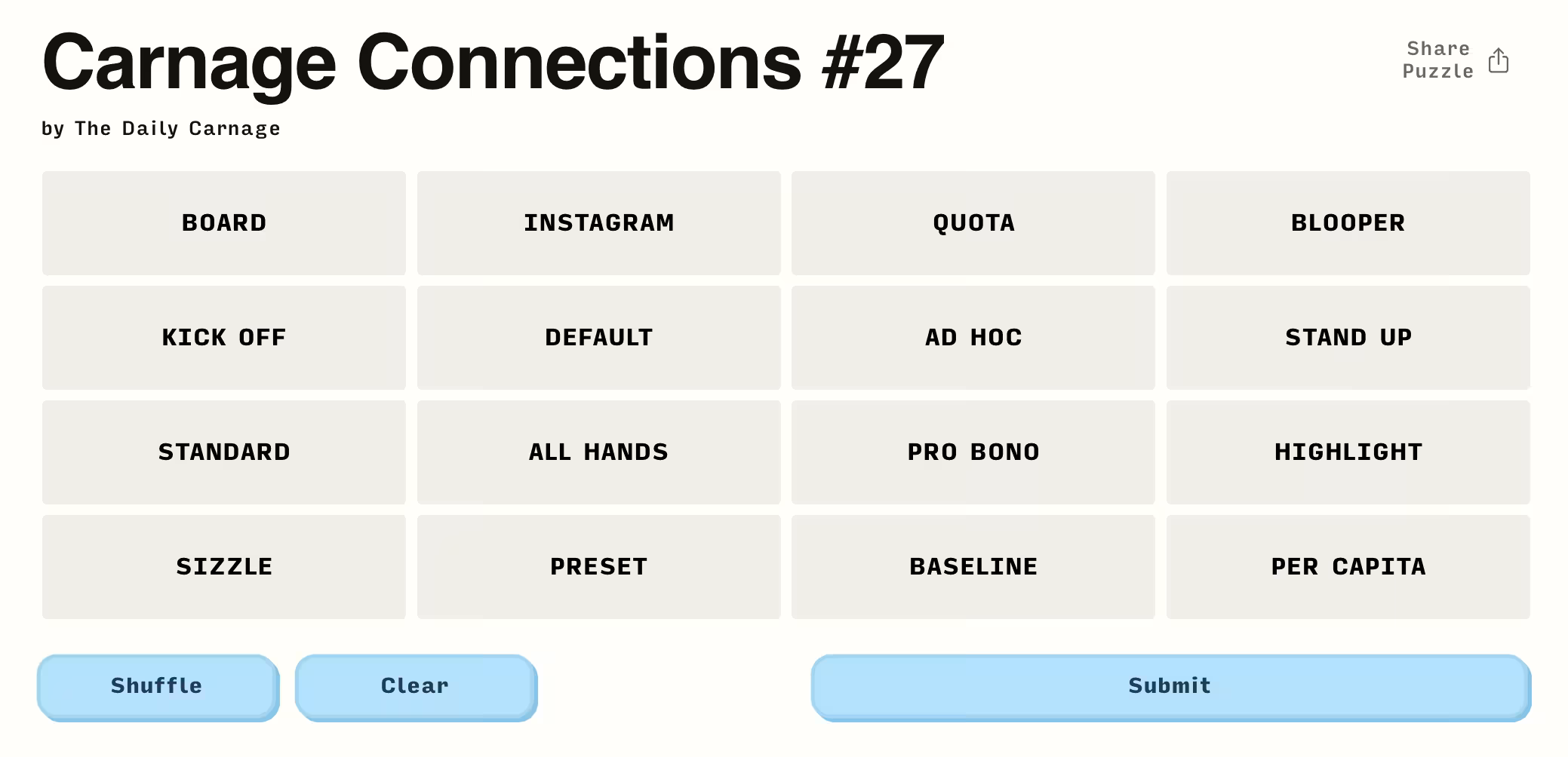 Carnage Connections #27