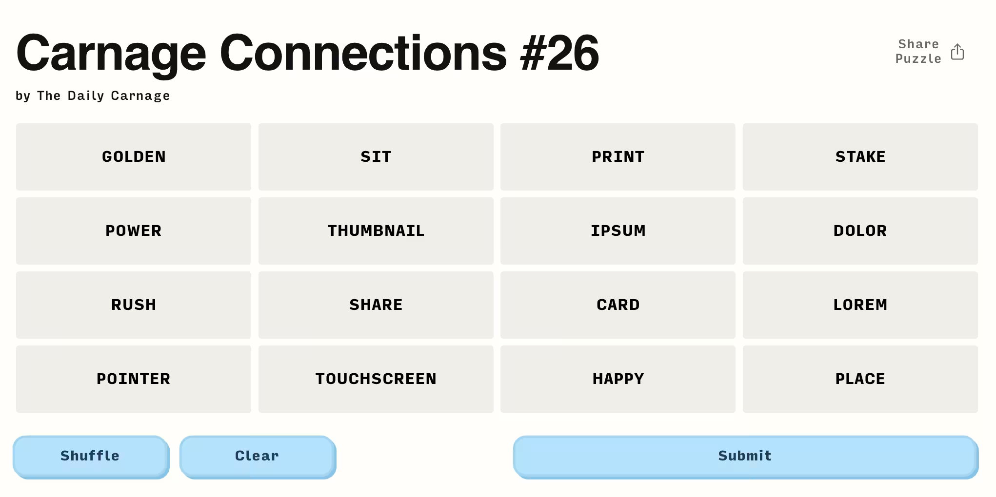 Carnage Connections #26