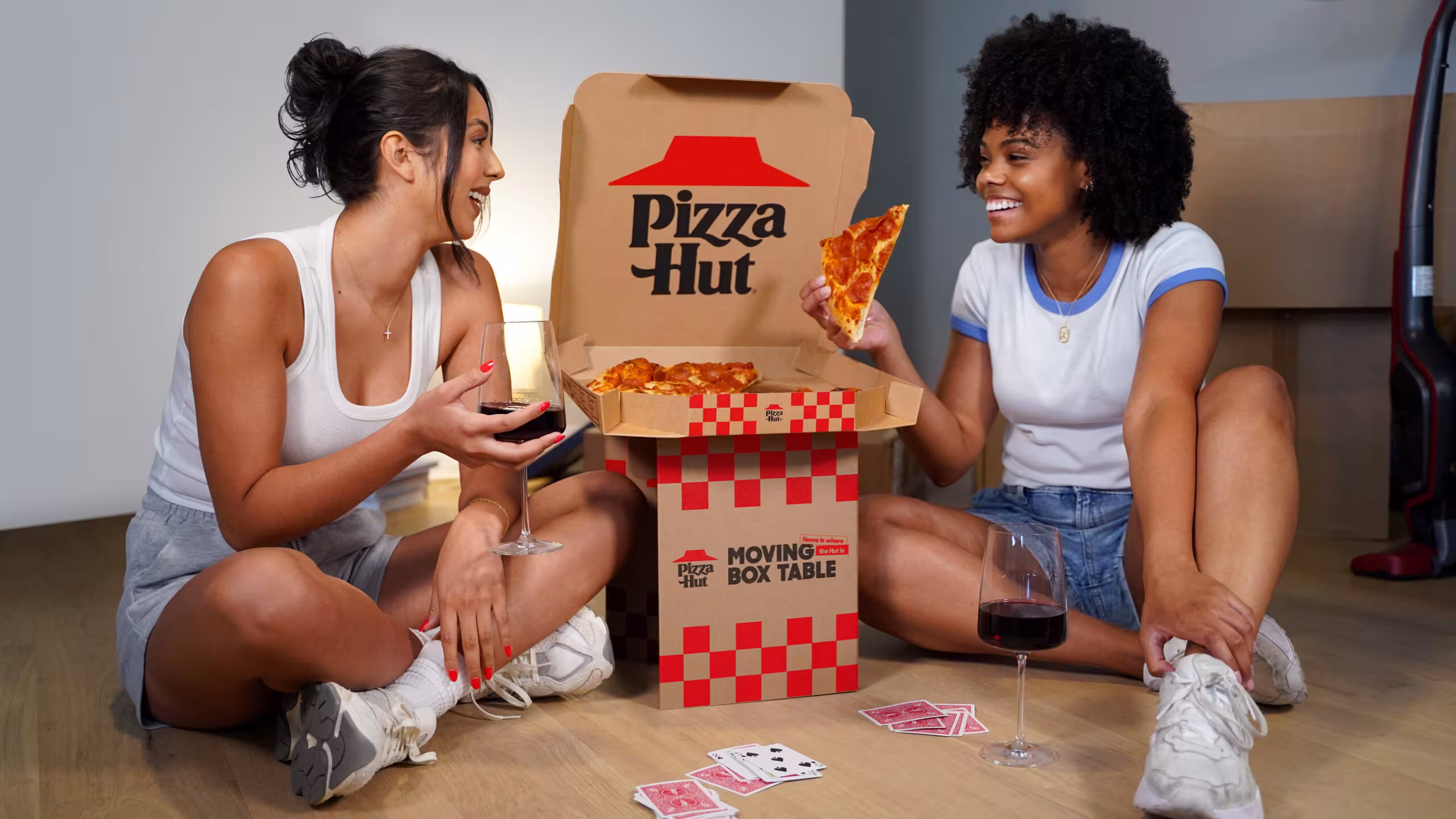 The Pizza Hut Moving Box Table