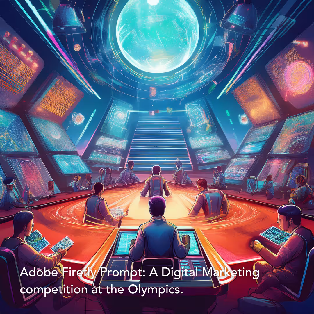 Firefly Prompt: The Digital Marketing competition at the Olympics.