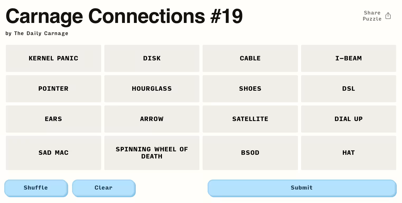Carnage Connections #19