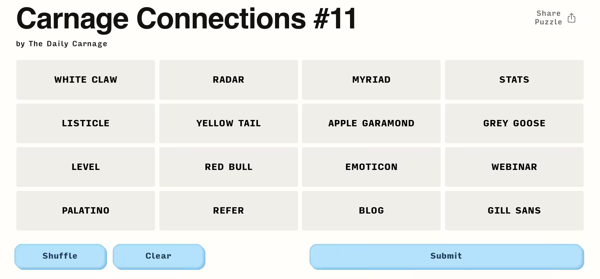 Carnage Connections #11