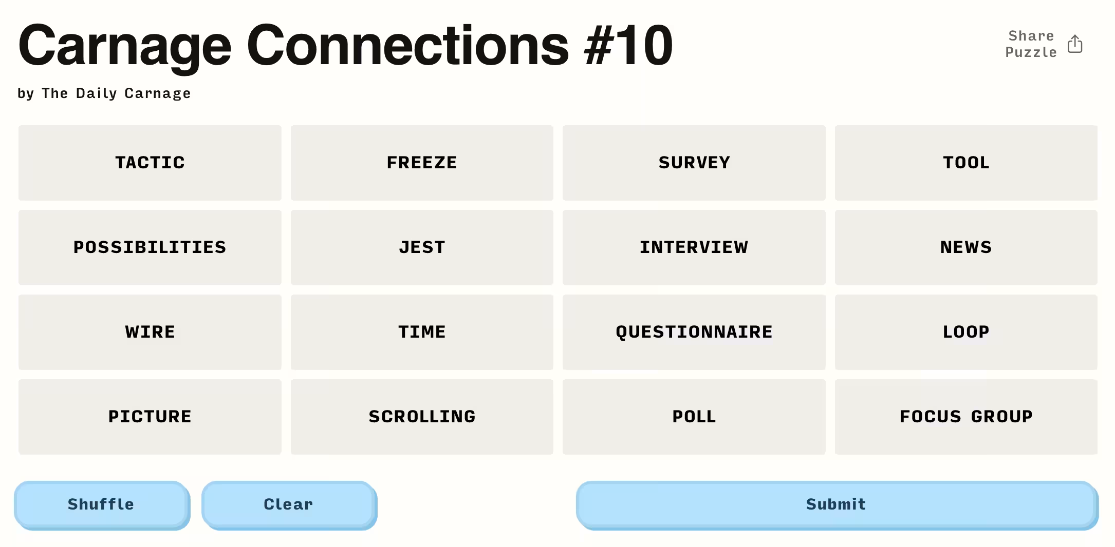 Carnage Connections #10