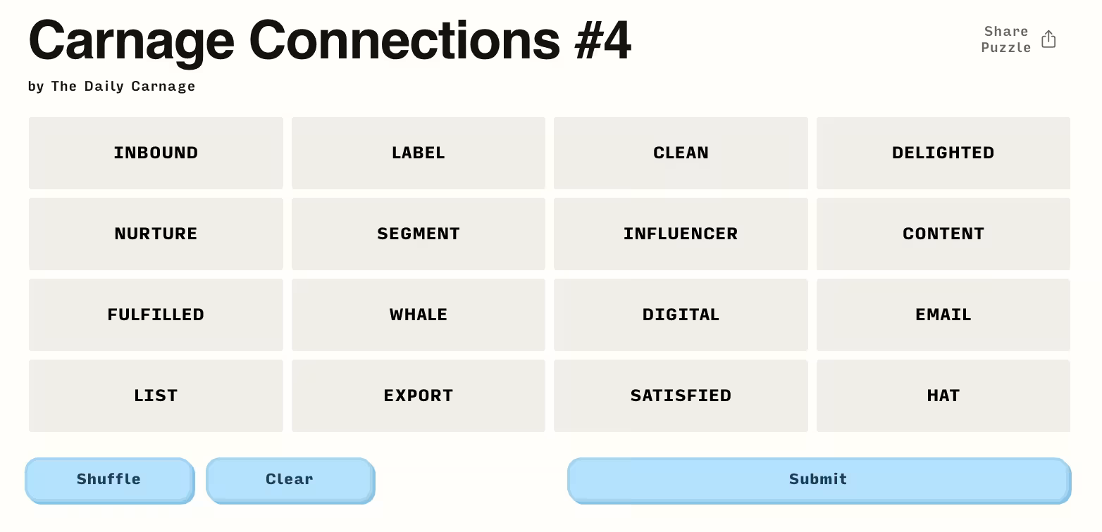 Carnage Connections #4