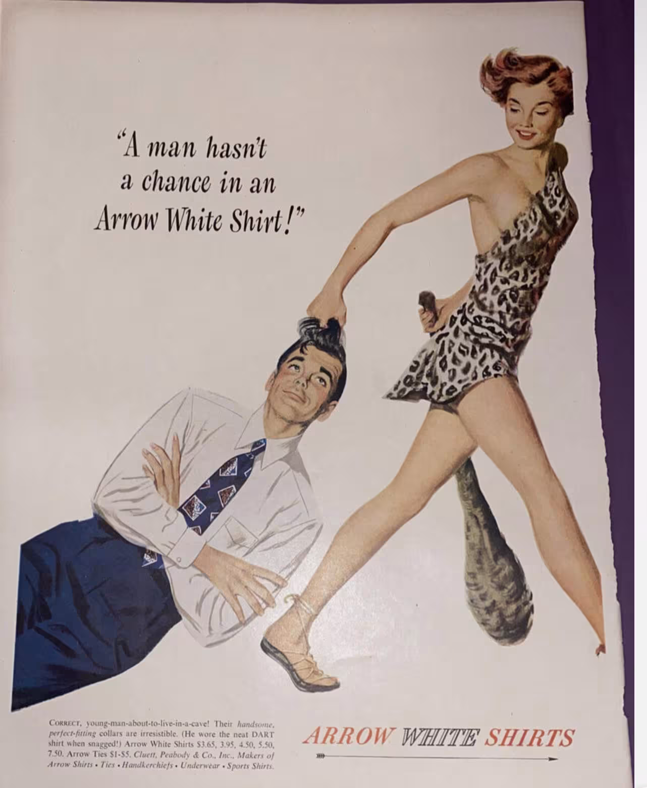 Arrow White Shirts, 1949