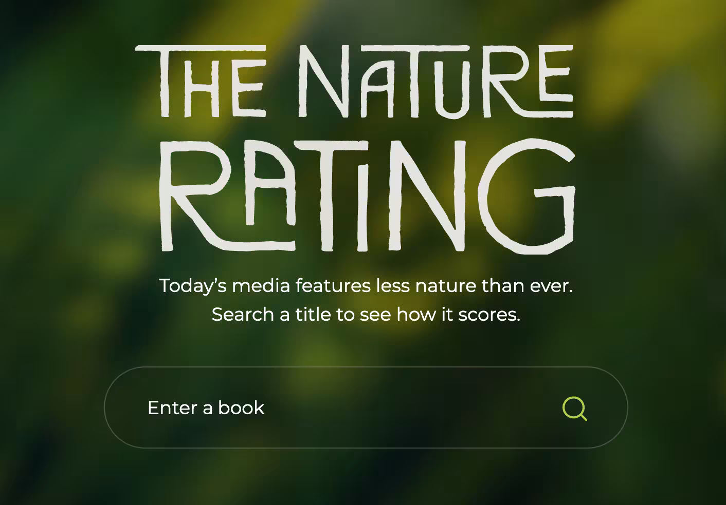 The Nature Rating
